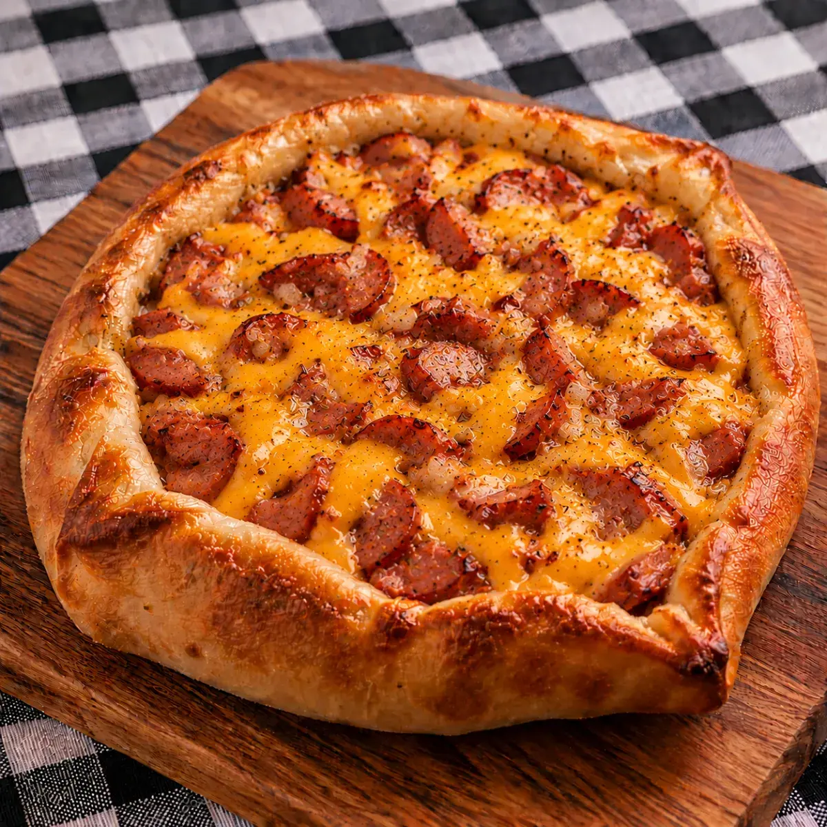 Esfiha de Calabresa com Cheddar